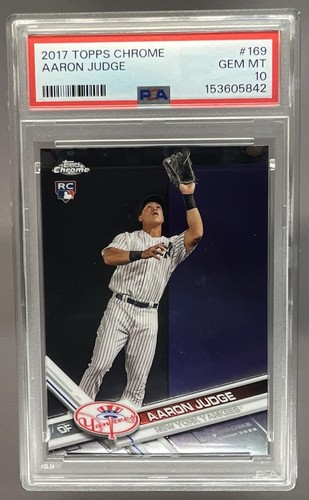 2017 Topps Chrome Aaron Judge #169 RC New York Yankees PSA 10