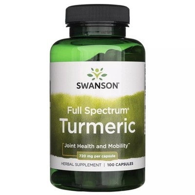 SWANSON, TURMERIC Full Spectrum Gelenken Knochen 720mg 100 Kapseln SUPER PREIS