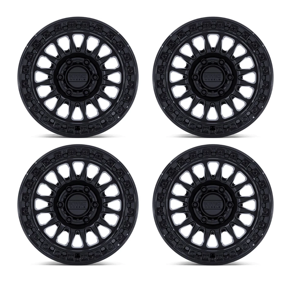 Llantas 17" KMC KM552 aptas para llantas Chevy Silverado 1500 2014-2026 17x9 nuevas 6X139,7 Foto 2 de 4