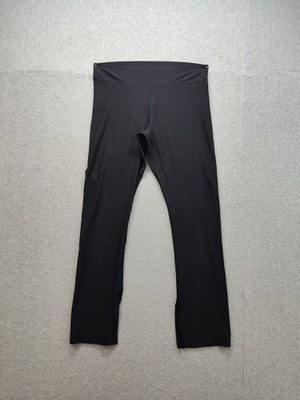 Powersoft Women Pants XL Black Pull On Stretch Straight Leg Elastic Waist Active