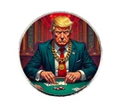 2024 Gambling Donnie Trump 1 oz Silver Round with COA