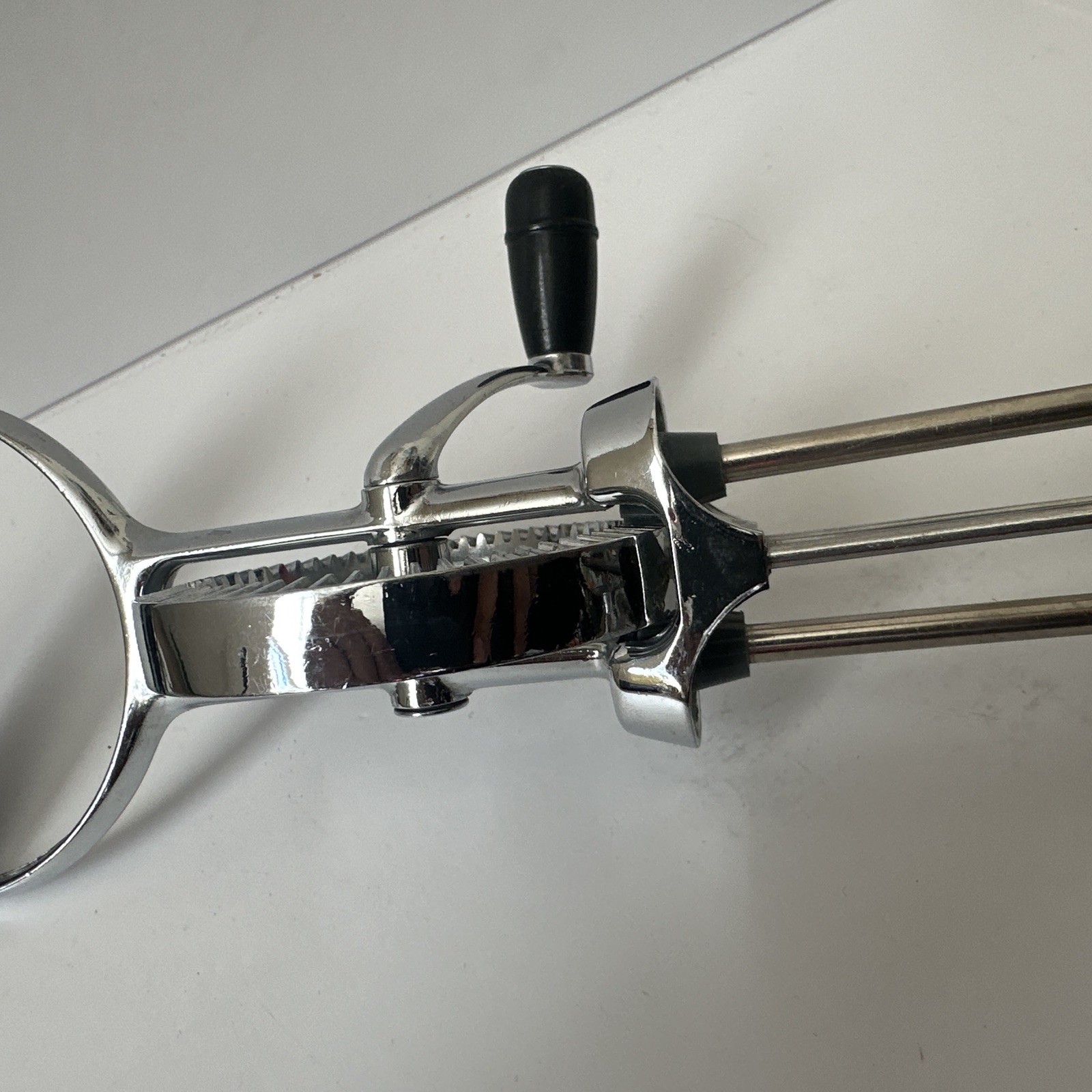 Vintage Ekco Best Manual Hand Crank Egg Beater Mixer Tool Stainless Steel USA