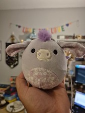 4 Delzi the Donkey Easter Squishmallow with Floral Print NWT WRONG TAG