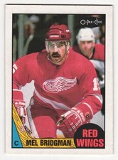 1987-88 O-Pee-Chee Mel Bridgman #17 Red Wings
