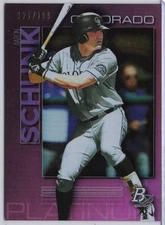 2020 Bowman Platinum Purple #TOP-66 Aaron Schunk #'d 121/199