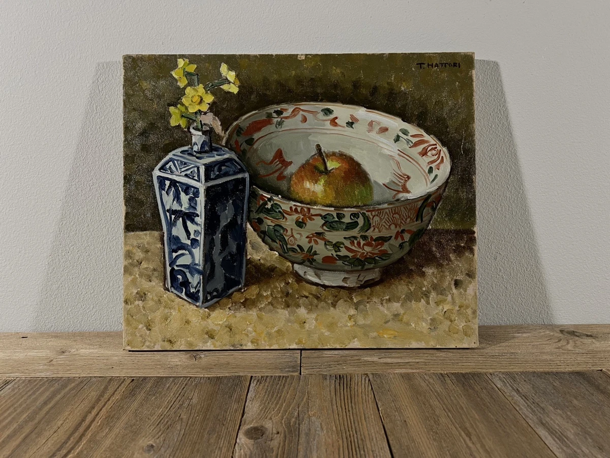 1989年制作 油彩 静物画 尹干彩画艺术——静物水彩写生作品