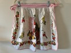 VTG Pink Strings Pineapple Fruit And Clock Print Apron 1970’s Retro — photo 2