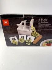 Paderno 4 Blade Vegetable Slicer Spiralizer. Stainless Steel. In Box. Healthy 
