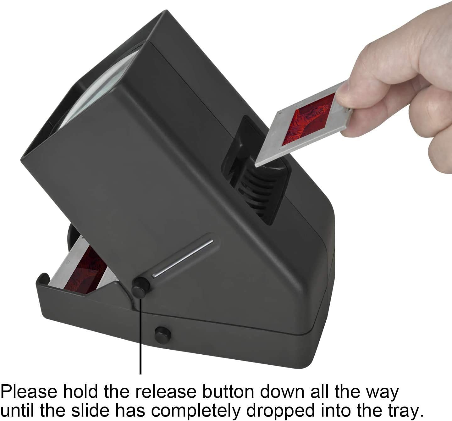 Rybozen 35mm Slide Viewer, 3X Magnification and Desk Top LED Lighted Illumina...