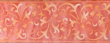 39855 MAYFAIR TONES OF ORANGE DESIGN VINYL WALLPAPER BORDER