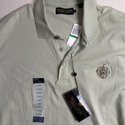 Donald Trump Signature Collection Green Polo Button NWT Large Men s