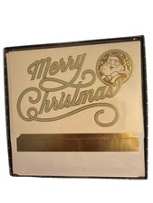 16 Elegant Holiday Merry Christmas Cards Foil Lined Envelopes Santa NEW in Box