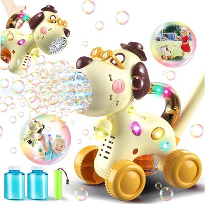 Automatic Bubble Machine for Toddlers: Portable Dog Bubble Maker Blower Toys for