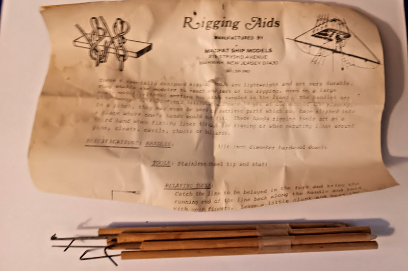 Vintage Rigging Aids, Macpat Ship Models, Model Ship Building Tools