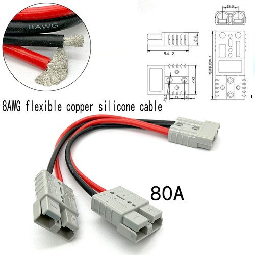 Y type 8AWG 10AWG Cable 30CM For 600V 80A Anderson Power Pole cable Connector - Afbeelding 12 van 12