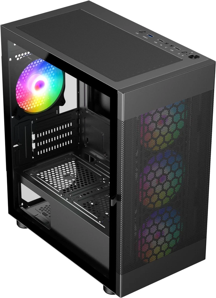 Gaming PC Prebuilt Computer Desktop AMD Ryzen 7 32GB 1TB SSD 700 Watt Windows 11 - Image 3 of 4