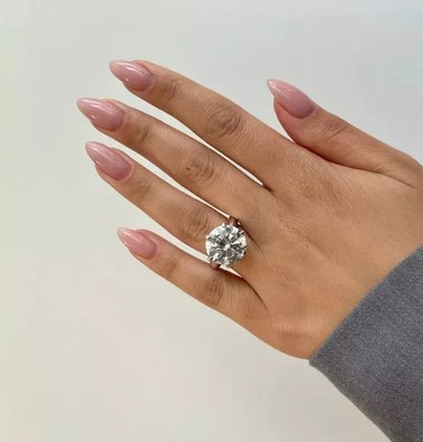 5,00 ct Rundschliff Solitär Verlobungsring Diamant IGI Lab Created 950 Platin
