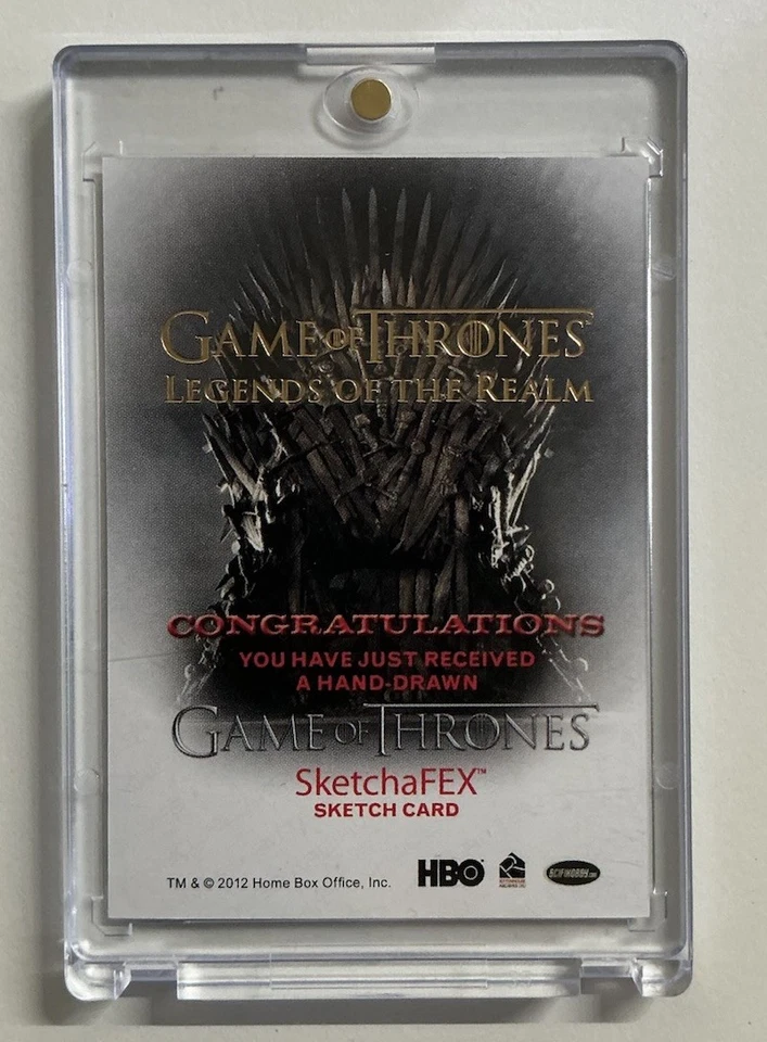 Game Of Thrones Legends of the Realm SketchaFex Sketch card Ned Stark 1/1 - Image 2 of 2