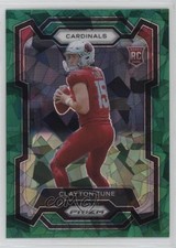 2023 Panini Prizm Rookies Green Ice Prizm Clayton Tune #302 00ji