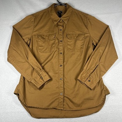 Lee Riders Button Up Coat Chore Coat Men s M Brown Heavy Collared