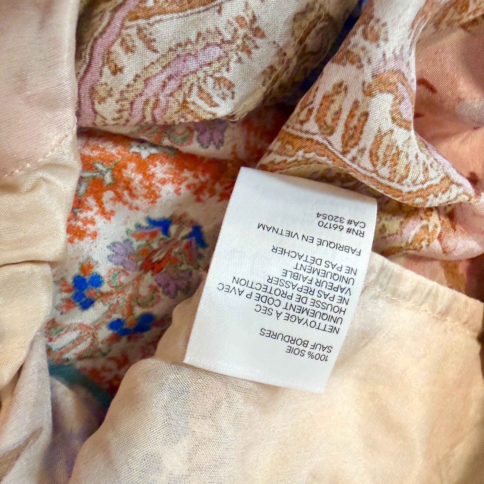 Zimmermann Devi 100% Silk Patchwork Drawstring Wi… - image 15