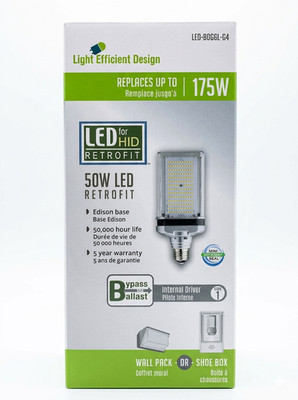 Light Efficient Design LED-8088E-G4 LED for HID Retrofit, 5700K Daylight,1-Unit