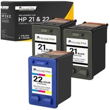 Compatible for HP 21 Black Ink Cartridge HP 22 Color for HP Deskjet Printers 3PK