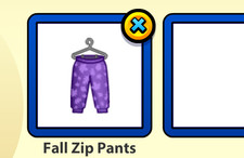 Webkinz Retired Holiday Item: Fall Zip Pants 2014 Clothing Clothes VIRTUAL