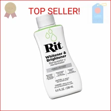 Rit Dye Laundry Treatment Whitener and Brightener, 8 fl oz