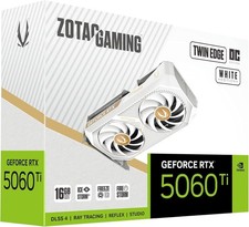 ZOTAC NVIDIA GeForce RTX 5060 Ti Twin Edge OC White 16GB GDDR7 Graphics Card