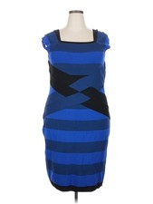 Lane Bryant Women Blue Cocktail Dress 18 Plus