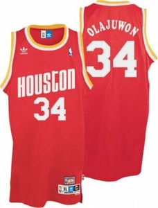 Hakeem Olajuwon Sportswear Top Unisex Sleeveless Embroidered Mesh Basketball Swingman Jersey Can be Washed Repeatedly Houston Rockets #34 Men/’s Basketball Jersey