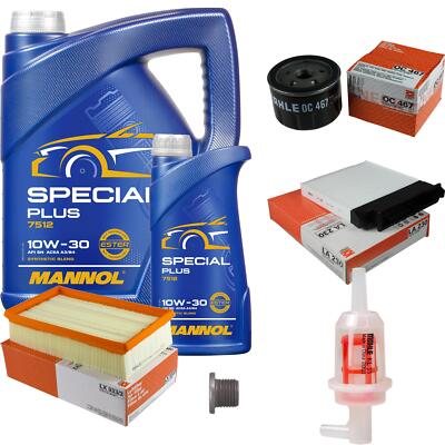 MAHLE Inspektionspaket 6 L MANNOL Special Plus 10W-30 für Renault Modus/Grand