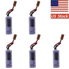 5pcs BR-AG 3V 1800mAh PLC CNC Battery Non-rechargeable Battery with Brown Plug