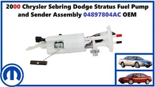 2000 Chrysler Sebring Dodge Stratus Fuel Pump and Sender Assembly 04897804AC