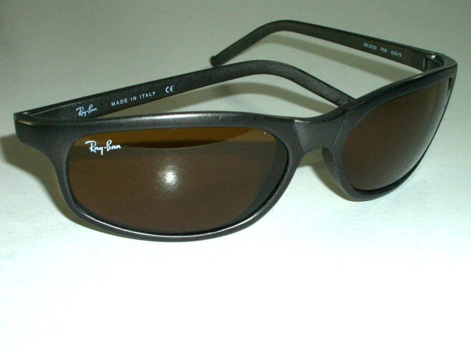 GAFAS DE SOL RAY BAN ITALY RB2030 PS8 GRIS MATE B15 UV ELEGANTES SERIE PREDATOR CATS Foto 4 de 4