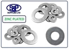 BZP STEEL WASHER SIZES M3 up to M36 DIN125A, 3MM UPTO 36MM ZINC PLATE WASHERS