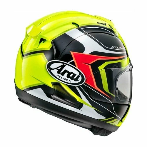 ARAI GENUINE OEM RX-7X MAZE YELLOW FULL FACE HELMET (ASIAN FIT)