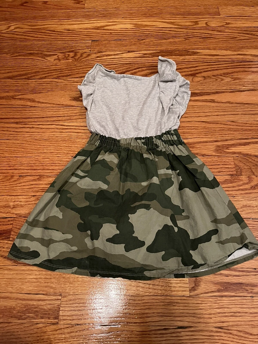 Camo top skirt 4t