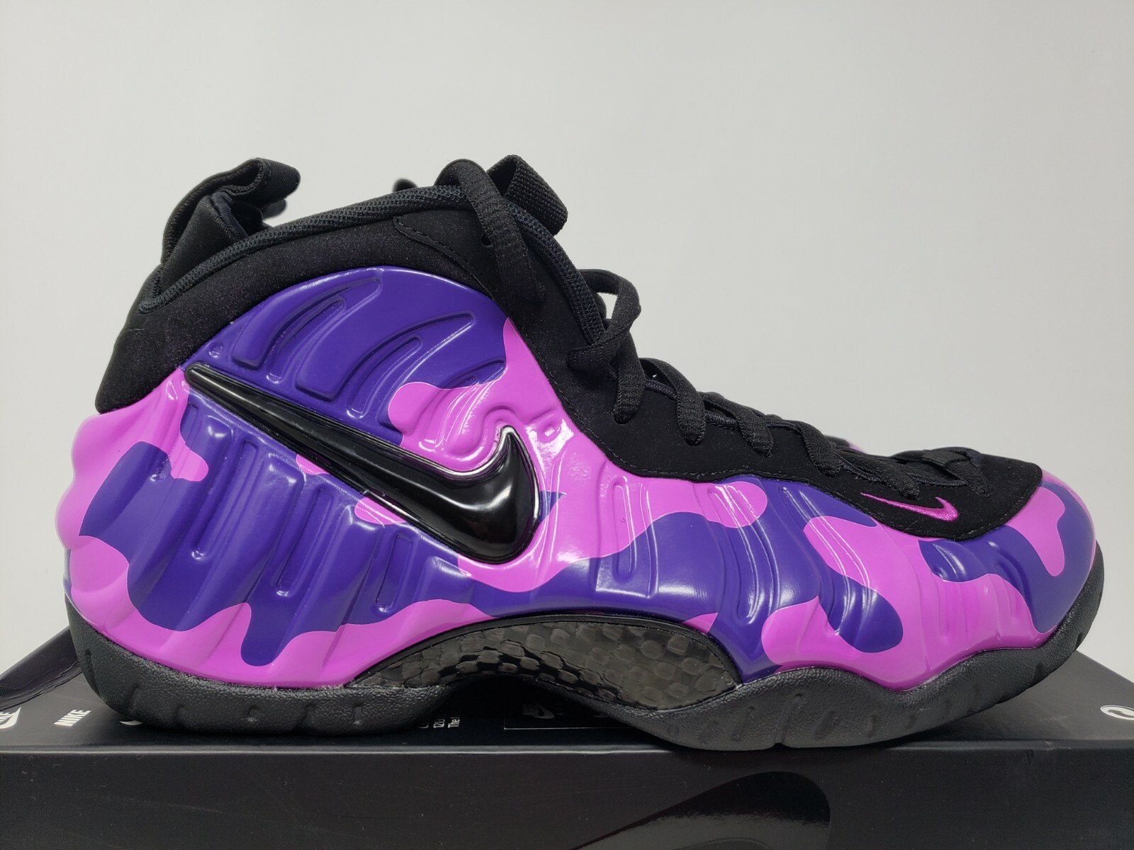 Nike Air Foamposite Pro Purple Camo Mens Size 8.5 624041-012 Casual Shoes  New | eBay