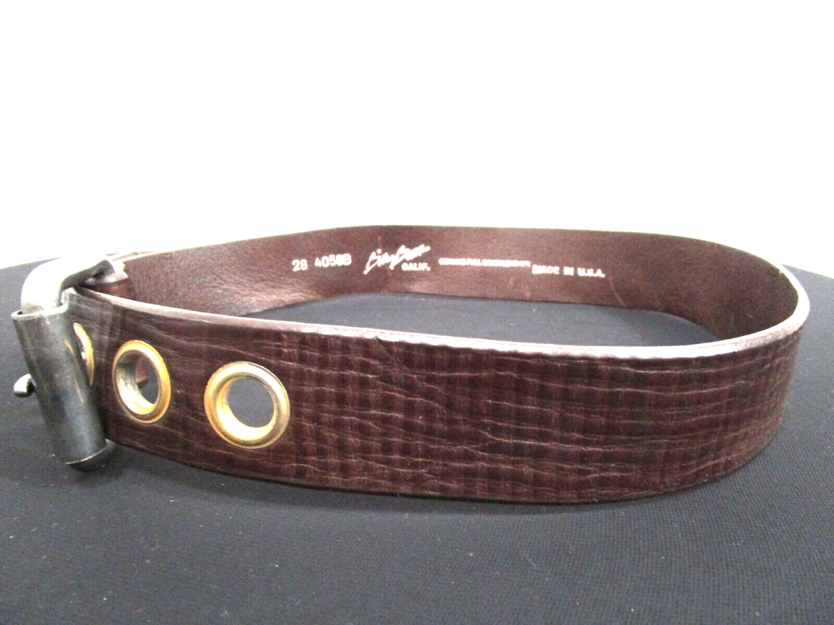 Billy Belts of California Brown Leather Roller Buckle Belt Women S