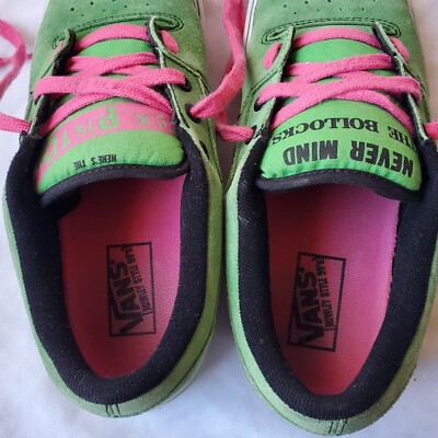 Vans x Sex Pistols Rowley Style 99s Leather Sneakers Green Mens