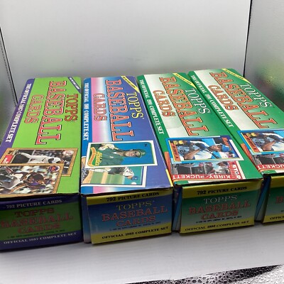 Baseball Cards TOPPS 792 Picture 1987 89 (2) 1990 Complete Sets
