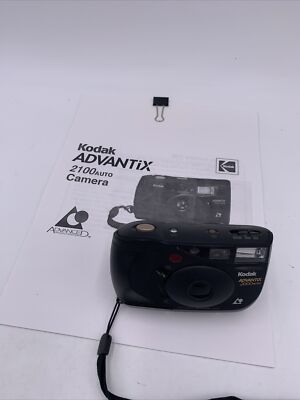 Black Kodak Advantix 2000 Auto Compact Point & Shoot APS Film Tested Manual Film