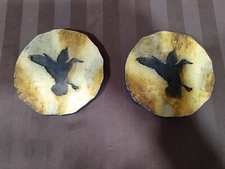 Set of 2 Big Sky Carvers Rustic Wild Game Coasters - Ducks