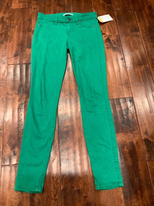 Rich & Skinny Bright Green Skinny Jeans, Size 26