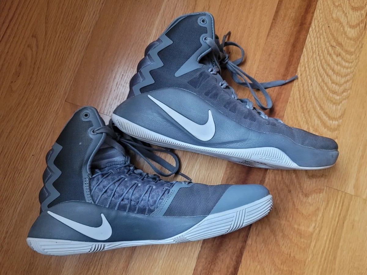 Nike Men S Hyperdunk 2016 Cool Grey / White Wolf High-Top