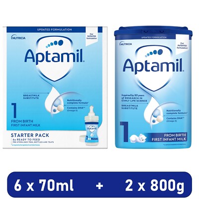Aptamil First Newborn Starter Baby Milk Formula Bundle 5051594003613  UK