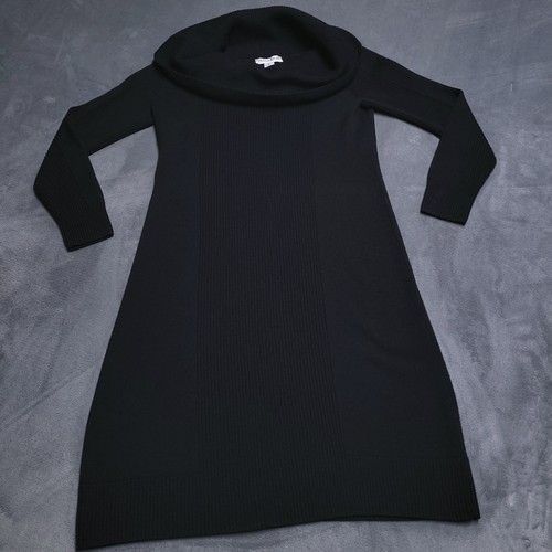 Pendleton Cowl Neck Black Sweater Dress Wool Blend Pullover Size Small - Picture 1 of 7
