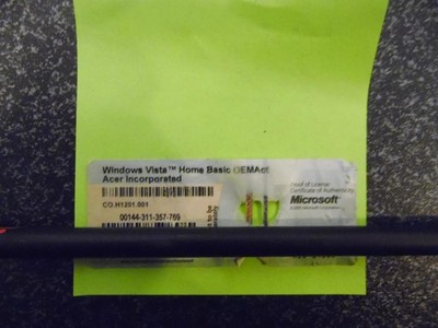 Win Vista Home Basic OEM Product Key